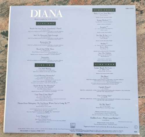 DIANA ROSS Anthology (Best Of) - Double LP (Excellent/VG+) Motown TMD 11711 SA Press 1983 -Gatefold