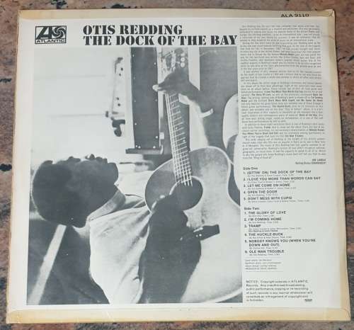 OTIS REDDING The Dock Of The Bay (Very Good+/Very Good) Atlantic ALA 9110 SA Pressing - RARE