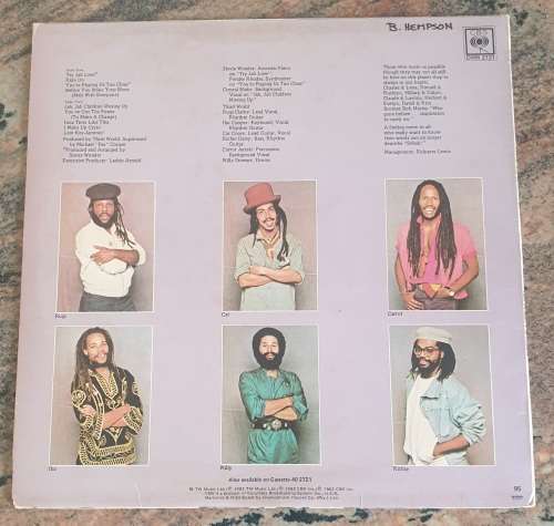 THIRD WORLD You`ve Got The Power (Very Good+/Very Good) CBS DNW 2721 SA Press 1982 - Lyrics