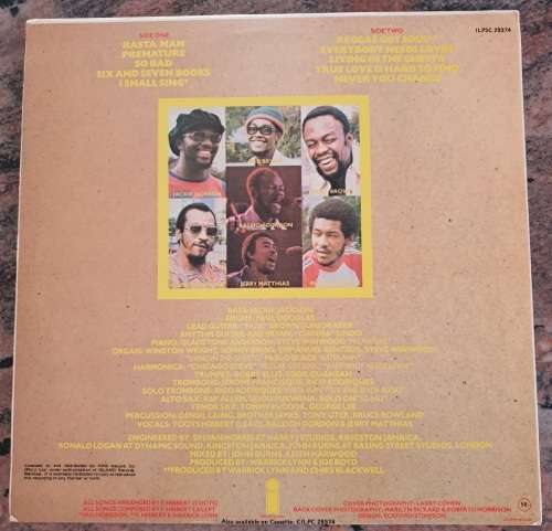 TOOTS and THE MAYTALS Reggae Got Soul (VG+/VG+) Island ILPSC 29374 SA Pressing 1979 - RARE