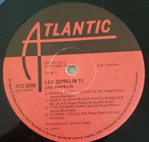 LED ZEPPELIN II - Gatefold (Very Good/VG+) Atlantic ATC 9200 SA Pressing