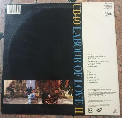 UB40 Labour Of Love II (VG/VG) Virgin VNC 5163 SA Pressing 1989