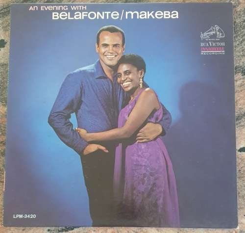 MIRIAM MAKEBA An Evening With Belafonte/Makeba (G+/VG+) RCA Victor LPM-3420 USA Press 1965 - MONO