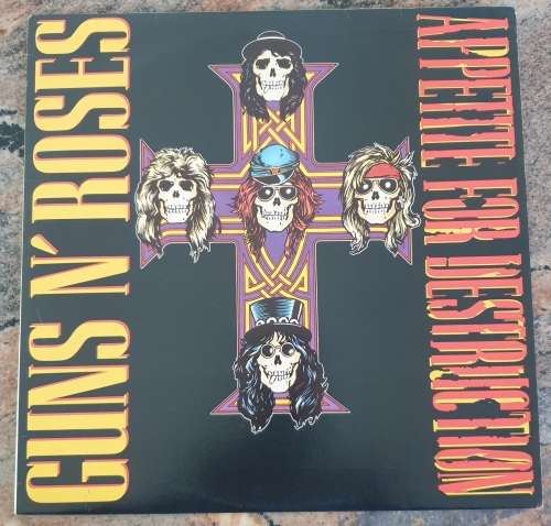 GUNS N` ROSES Appetite For Destruction (VG+/VG+) Geffen Records GFC 1014 SA Pressing 1987