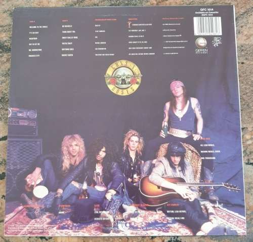 GUNS N` ROSES Appetite For Destruction (VG+/VG+) Geffen Records GFC 1014 SA Pressing 1987