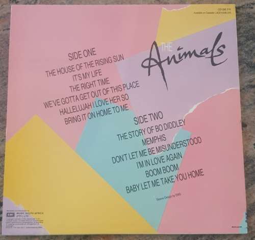 THE ANIMALS Greatest Hits (VG+/VG+) EMI CEY(M) 316 SA Pressing