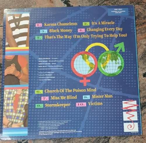 CULTURE CLUB Colour By Numbers (Very Good+/VG+) Virgin VNC 5041 SA Press 1983 - Insert with Lyrics