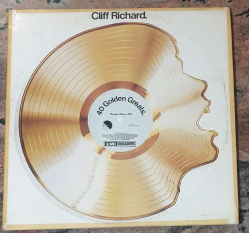 CLIFF RICHARD 40 Golden Greats - Double LP (Excellent/VG+) EMI EMGJ(W) 6021 SA Pressing - Gatefold