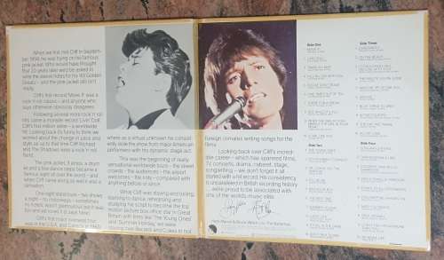 CLIFF RICHARD 40 Golden Greats - Double LP (Excellent/VG+) EMI EMGJ(W) 6021 SA Pressing - Gatefold
