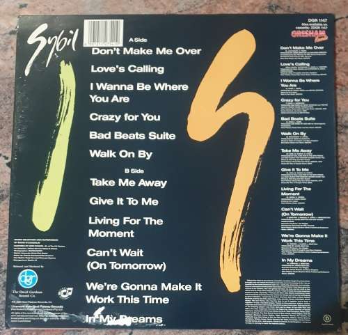 SYBIL Sybil (Excellent/Very Good+) Gresham DGR 1147 South African Pressing 1989 - VERY RARE