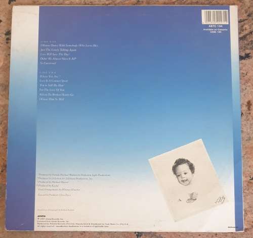 WHITNEY HOUSTON Whitney (Very Good/Very Good) Arista ASTC 194 SA Pressing 1987