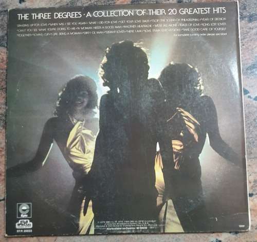 THE THREE DEGREES Collection Of Their 20 Greatest Hits (Very Good+/VG) Epic STR 30033 SA Press 1984