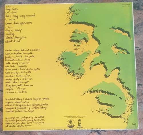 BURNING SPEAR Dry And Heavy (Very Good+/Excellent) Mango Island STAR 256 SA Pressing 1977  VERY RARE