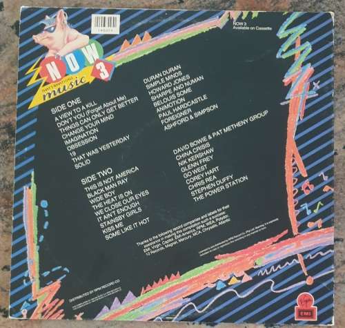 NOW THAT`s WHAT I CALL MUSIC Vol. 3 (VG+/VG) EMI NOW 3 SA Pressing 1985 - Gatefold