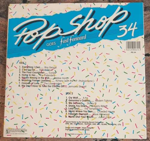 POP SHOP Goes Forward 34 - Original Artists (VG+/VG+) MFP PS (CS) 34 SA Pressing 1987 - Gatefold