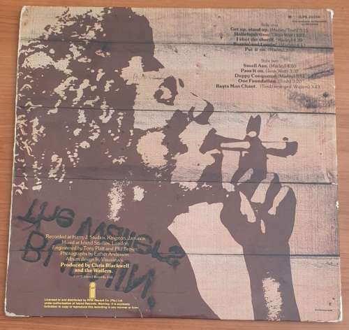 THE WAILERS Burnin` (Good/Good+) Island ILPC 29256 SA Pressing 1981 - Gatefold