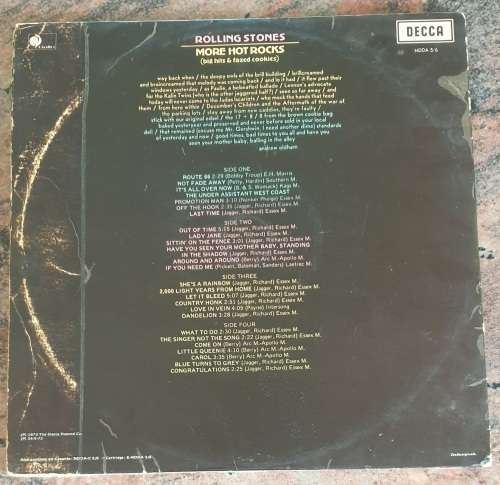 THE ROLLING STONES More Hot Rocks - Double LP (Very Good/Good+) Decca NDDA 5/6 SA Press - Gatefold