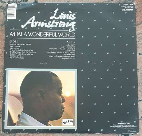 LOUIS ARMSTRONG What A Wonderful World (Very Good+/Very Good+) MCA TNT (M) 5000 SA Pressing 1988