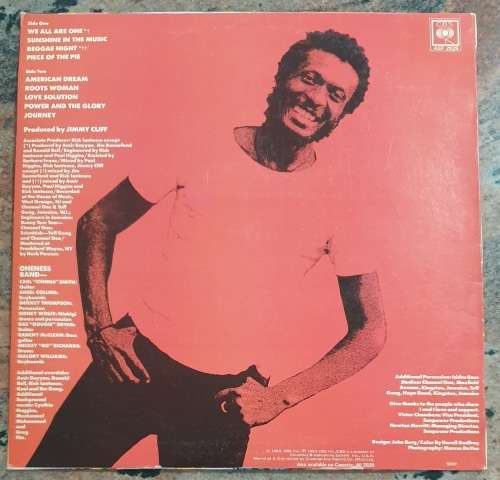 JIMMY CLIFF The Power And The Glory (Excellent/Very Good+) CBS ASF 2929 SA Pressing 1983