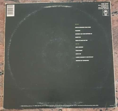 SADE Stronger Than Pride (VG+/VG) Epic KSF 3197 SA Pressing 1988 - Lyrics - Avoid title track