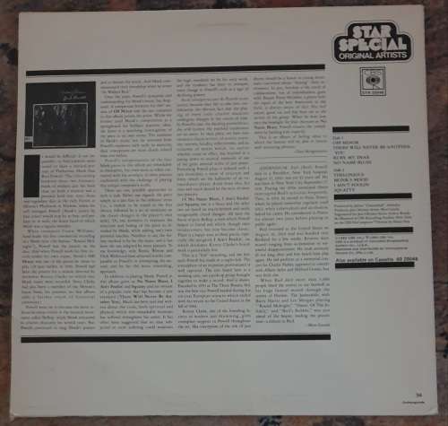 BUD POWELL  A Portrait of Thelonious with Kenny Clarke, Pierre Michelot (Exc/VG+) CBS STR 20048 SA