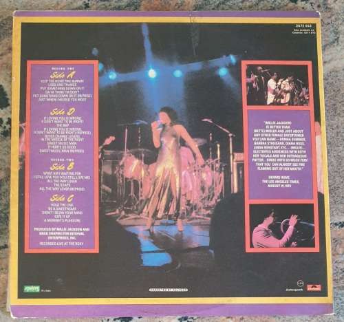 MILLIE JACKSON Live and Uncensored - Double LP (VG+/VG) Polydor 2672 053 SA  - Avoid Track 2 Side 1