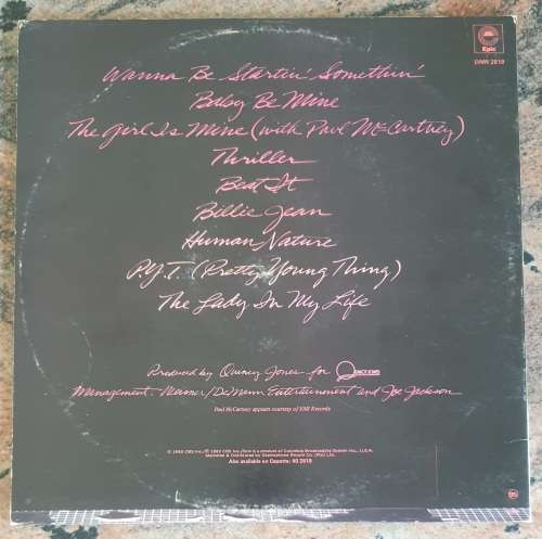 MICHAEL JACKSON Thriller - Gatefold (Very Good+/VG) Epic DNW 2819 SA Pressing 1982 - Lyrics inside