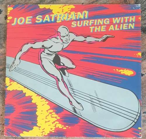 JOE SATRIANI Surfing With The Alien (VG+/VG+) Relativity GRUB 8 United Kingdom Pressing 1987