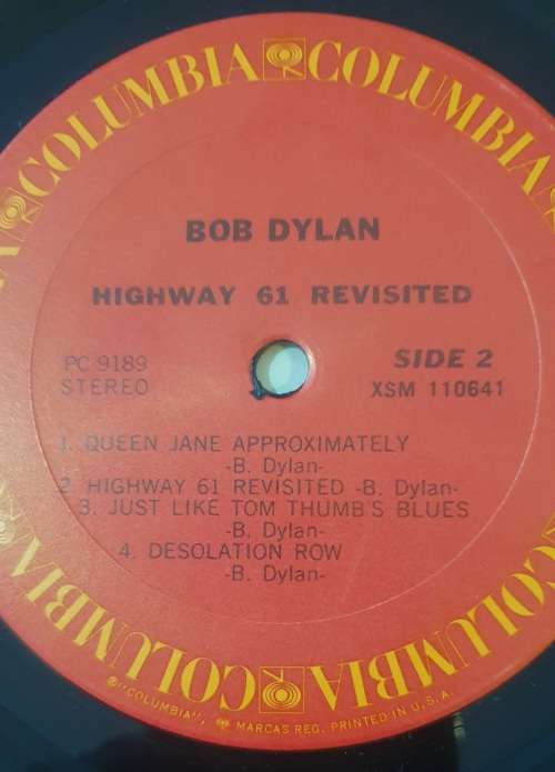 BOB DYLAN Highway 61 Revisited (Very Good+/Very Good+) Columbia 9189 USA Pressing