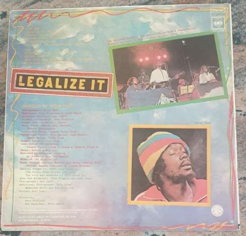 PETER TOSH Legalize It (Very Good/Very Good+) CBS ASF 2056 SA Pressing 1978