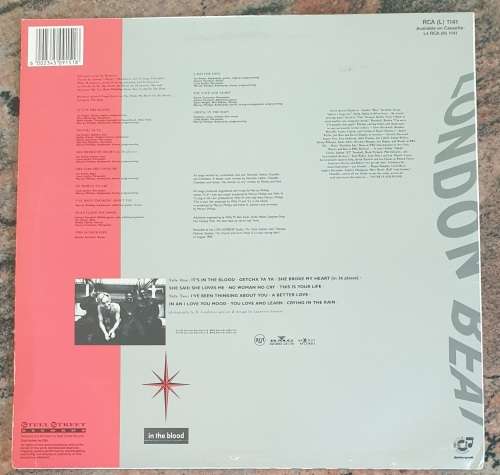 LONDON BEAT In The Blood (Excellent/Very Good+) Anxious RCA (L) 1141 SA Pressing 1990