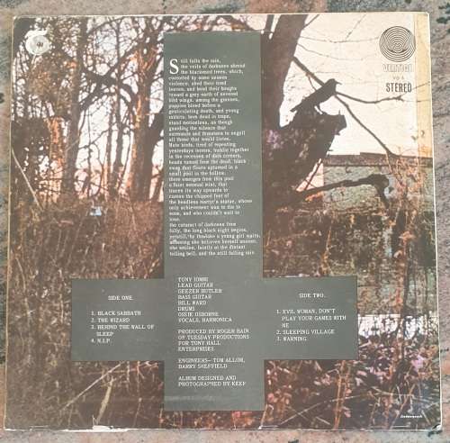 BLACK SABBATH Black Sabbath (Very Good/Very Good) Vertigo 847 903 SA Pressing