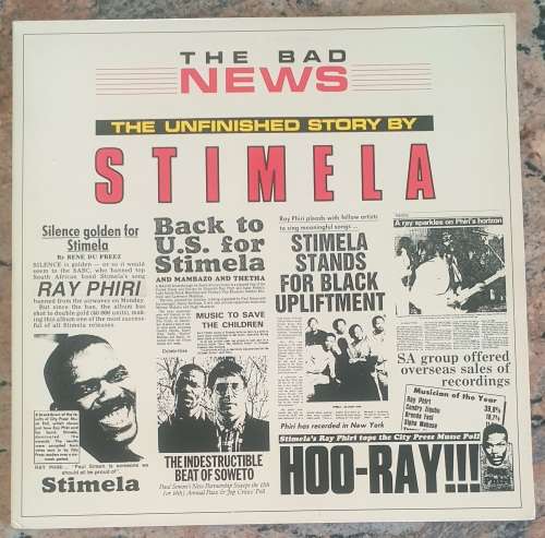 STIMELA The Unfinished Story - Gatefold (VG+/VG+) Gallo HUL 40147 SA Pressing 1987 - Lyrics - RARE