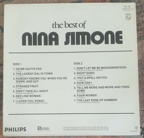 NINA SIMONE The Best Of (Very Good+/Very Good+) Success SUC 102 SA Pressing - RARE