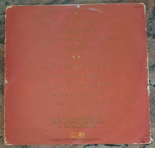 THE COMMODORES Heroes - Gatefold (Very Good/Poor) Motown TMC 5411 SA Pressing 1980 - Lyrics