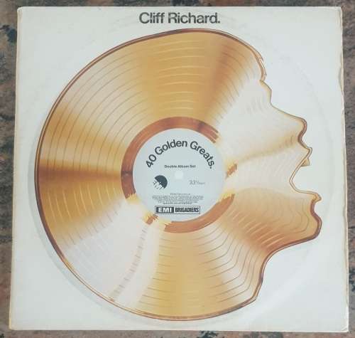 CLIFF RICHARD 40 Golden Greats - Double LP (Excellent/VG+) EMI EMGJ(W) 6021 SA Pressing - Gatefold