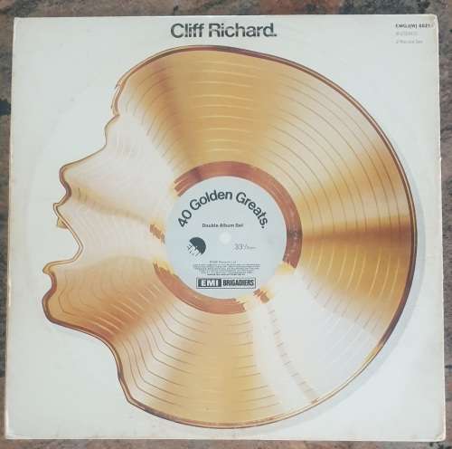 CLIFF RICHARD 40 Golden Greats - Double LP (Excellent/VG+) EMI EMGJ(W) 6021 SA Pressing - Gatefold