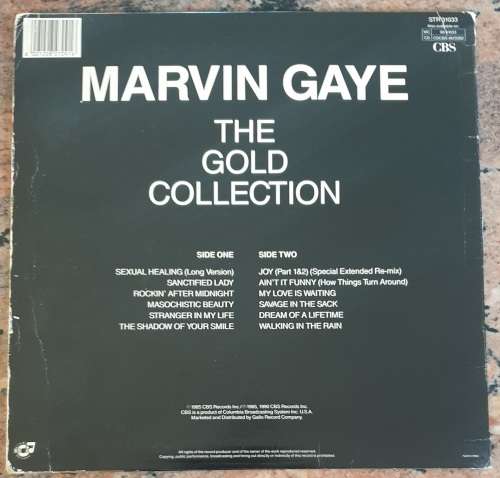 MARVIN GAYE The Gold Collection (Very Good/Very Good) CBS STR 31033 SA Pressing 1985 - RARE
