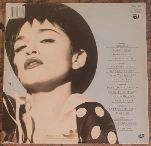 MADONNA The Ultimate Collection - Double LP (Very Good+/VG) WBD 11635 SA Pressing 1990 - Gatefold