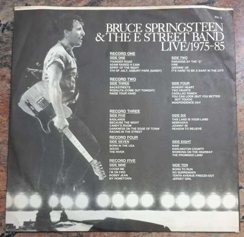 BRUCE SPRINGSTEEN Live 1975-1985 - 5X LP`s (VG+/VG) CBS BSL 5 SA Pressing 1986 - 31 pages booklet