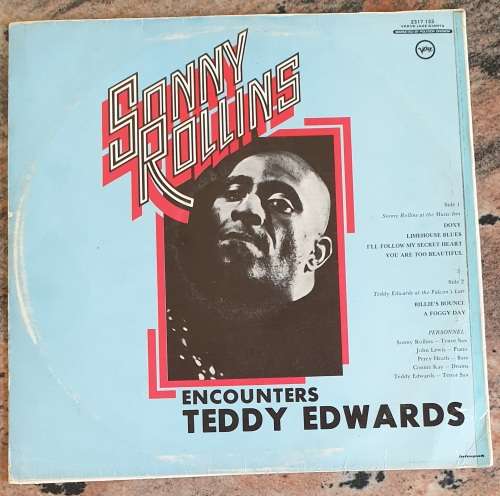 SONNY ROLLINS Encounters TEDDY EDWARDS (Very Good/Very Good) Verve 2317 133 SA Pressing