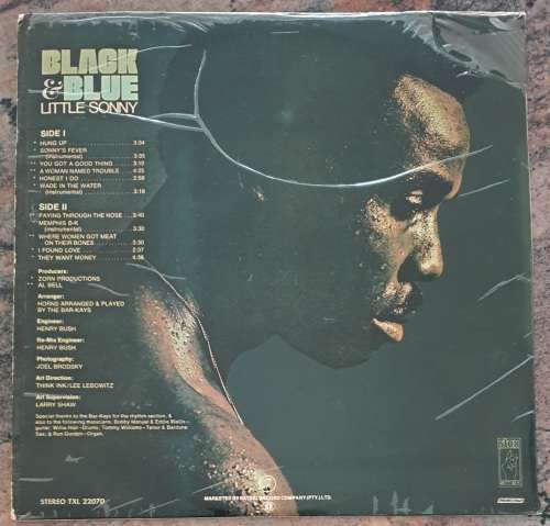 LITTLE SONNY Black and Blue (Very Good+/Good+) Stax TXL 22070 SA Pressing