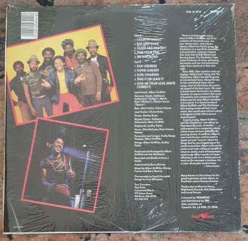 ALBERT GRIFFITHS and THE GLADIATORS Country Living (VG+/Exc) Heartbeat RML(E)2016 SA 1988 - RARE