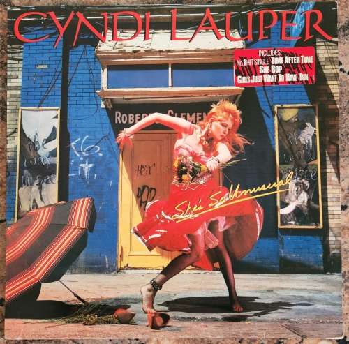 CYNDI LAUPER She`s So Unusual (Very Good+/Very Good+) Epic 25792 Holland Press 1983 - Lyrics inside