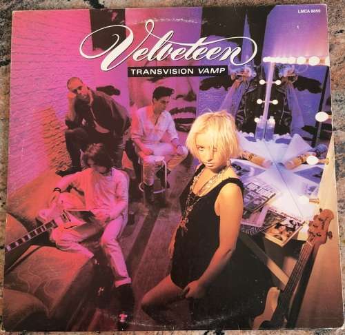 TRANSVISION VAMP Velveteen (Very Good+/Very Good+) MCA LMCA 6050 SA Pressing 1989 - Lyrics inside