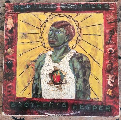 NEVILLE BROTHERS Brothers`s Keeper (Excellent/Good+)  A & M Records STARL 5745 SA Press 1990