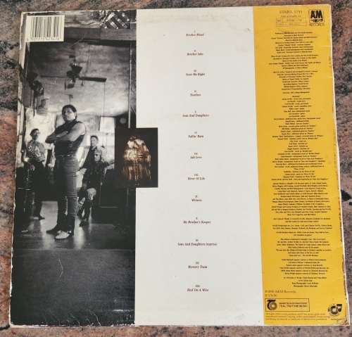 NEVILLE BROTHERS Brothers`s Keeper (Excellent/Good+)  A & M Records STARL 5745 SA Press 1990