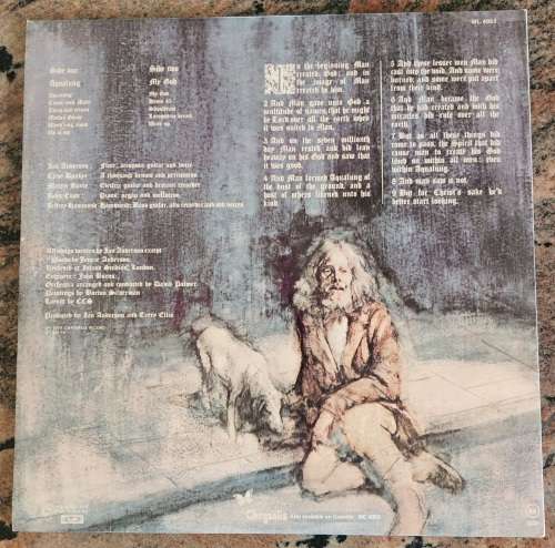 JETHRO TULL Aqualung - Gatefold (Excellent/Excellent) Chrysalis ML 4055 SA Pressing