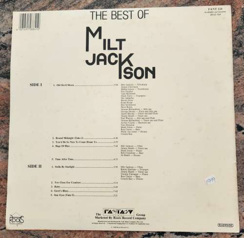 MILT JACKSON The Best Of (Excellent/VG+) Roots FANT 124 South African Pressing 1989