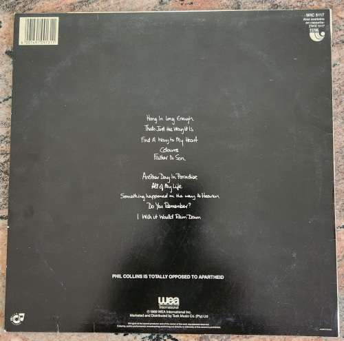 PHIL COLLINS But Seriously (Excellent/VG+) WEA WIC 5117 SA Pressing 1989